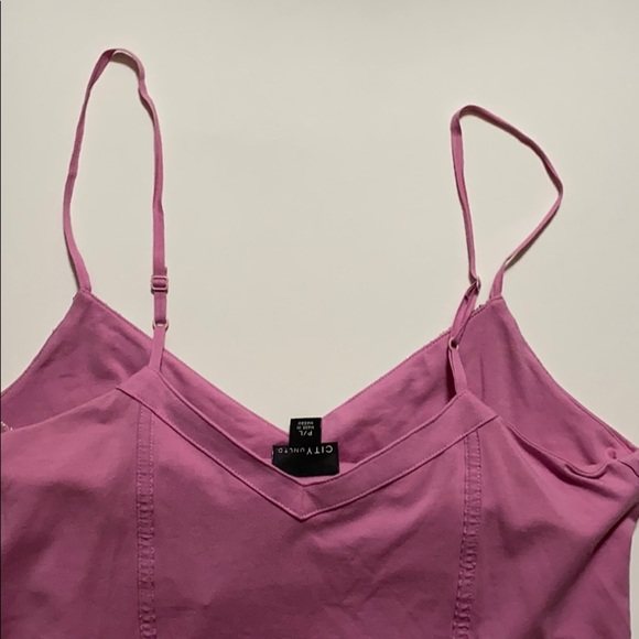 NWT city unltd. Pink top with bra size: L - Picture 8 of 9